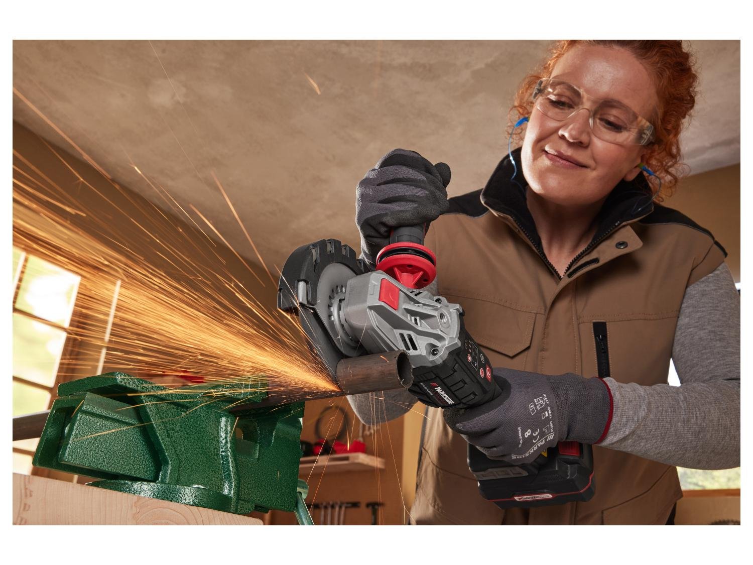 Set meuleuse d’angle sans fil PWSAP 20-Li F6 + batterie + chargeur, 20 V - Image 11