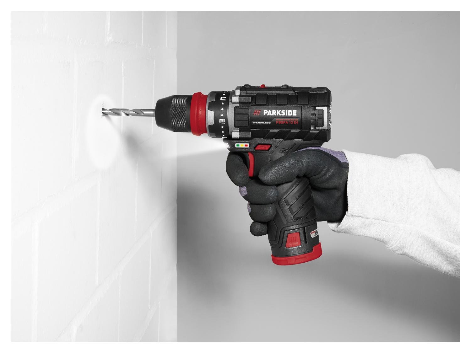 Set perceuse-visseuse sans fil PBSPA 12 E4 + batterie + chargeur, 12 V - Image 3