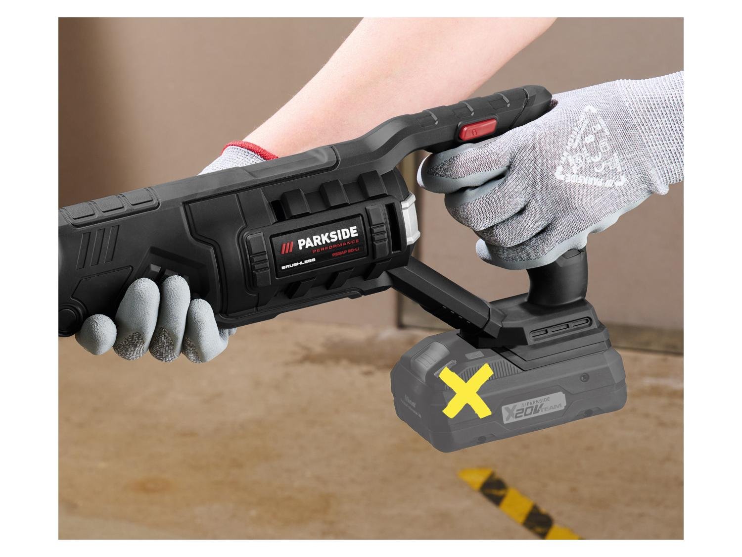 Scie sabre sans fil PSSAP 20-Li E6, 20 V - Image 3